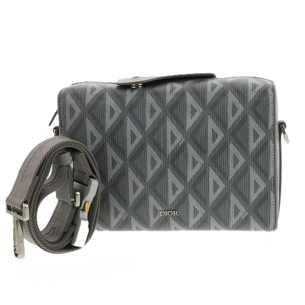 Dior Lango CD Diamond Shoulder Bag Gray